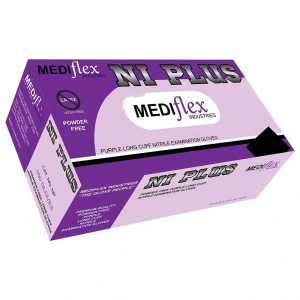 Ni Plus Powder Free Purple Extra Large Nitrile Gloves
