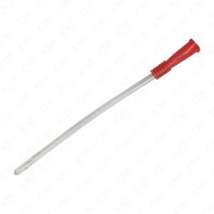 Hydrophilic Coated Nelaton Catheter 18cm Female 18FR Red Sterile