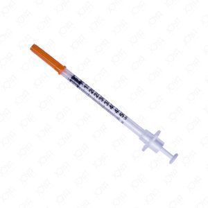 Insulin Syringe with Retractable Safety Needle 0.5mL 29G x 8mm