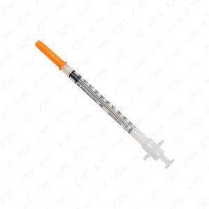 Insulin Syringe with Retractable Safety Needle 1mL 29G x 8mm