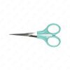 Iris Scissors with Plastic Handle (Straight; 58mm Blade; Sharp/Sharp) Aqua