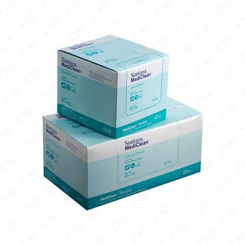 Hand Towel Non-Woven 35Cm X 60Cm MediClean White Low Lint Large