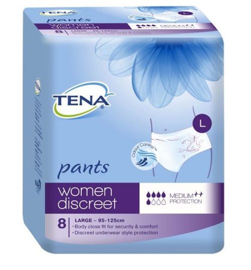 Tena Women's Discreet Low Waist Underwear Large