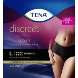Tena Discreet Low Waist Noir Normal Large 7D