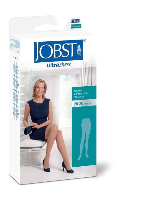 JOBST Ultrasheer Waist High Medium Black 20-30mmHg