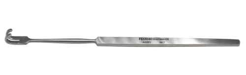 Armo Delicate Retractor, 2 prong - blunt 16cm