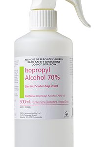 Isopropyl Alcohol 70% Sterile Plastic Bottle Trigger Spray