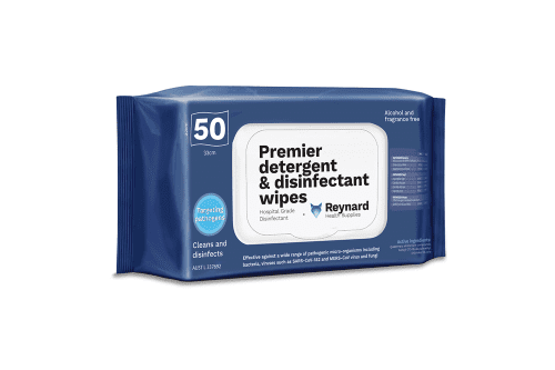 Premier Detergent & Disinfectant Wipes Soft Pack 33x22cm 50pkt