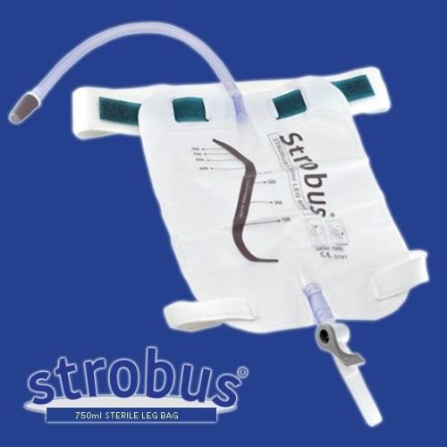 Strobus Leg Bag with 50cm Inlet Tube- 750ml (Sterile)