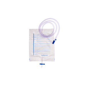 Urine Bag - 2000mL T-Tap NRV Sample Port 120cm Clear Tubing