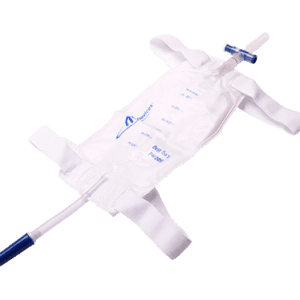 Leg Bag T-Tap NRV 10cm Tube With Fabric Fastener 500ml