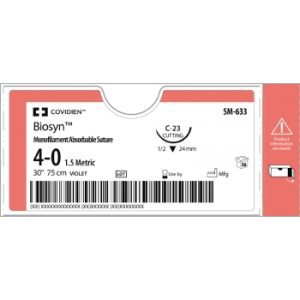 Biosyn 3-0 C-14 24mm 75cm Beige Suture
