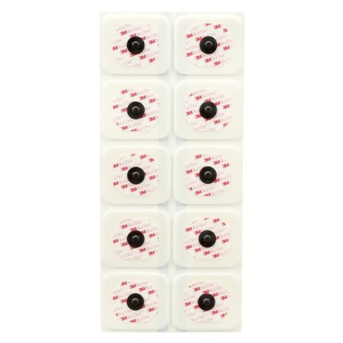 3M Red Dot Radiolucent Monitoring Electrode with Foam Tape and Sticky Gel