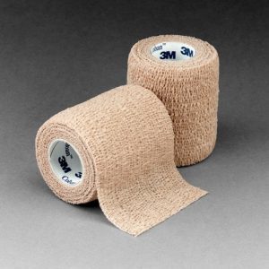 3M Coban Self-Adherent Wrap Tan 4.5m Fully Stretched 75mm x 2m