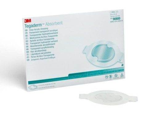 3M Tegaderm Absorbent Clear Acrylic Dressing Small Oval 7.6cm x 9.5cm