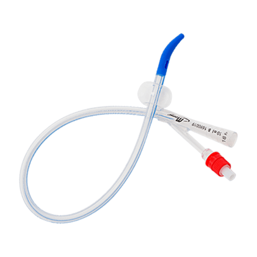 2-Way Foley Catheter Tiemann Tip 41cm with 10ml Balloon (18Fr) Red