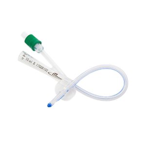 2-Way Foley Catheter Standard Tip 14 Fr 23cm with 10ml Balloon Female Green
