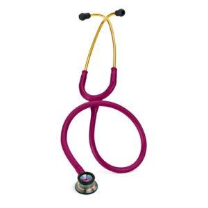 3M™ Littmann® Classic II Infant Stethoscope, Rainbow-finish Chestpiece, Raspberry Tube, 28 in