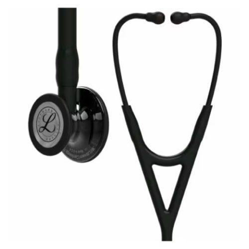 3M Littmann Cardiology IV Stethoscope With High Polish Smoke Chestpiece; Black Tube; Black Stem And Black Headset