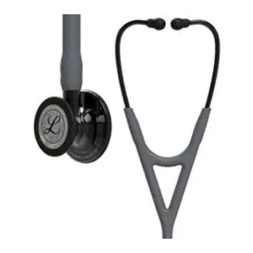 3M Littmann Cardiology IV Stethoscope With High Polish Smoke Chestpiece; Gray Tube; Smoke Stem And Headset