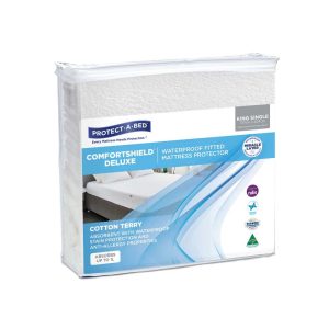 Comfortshield® Deluxe Mattress Waterproof Protector King Single 850ml ‍107x204cm-607071