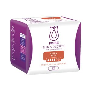 Poise Discreet Pad Extra 375mL Female 34cm