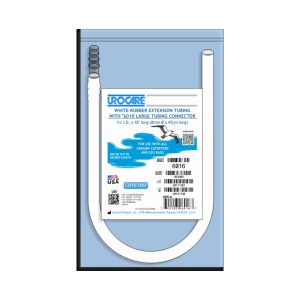 Urocare NS Rubber Ext Tube w/ Connector 45cm 8mm