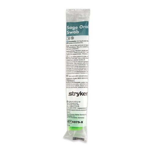 Sage Oral Swab with Sodium Bicarbonate No Suction
