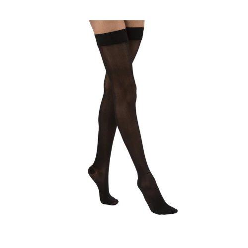 Jobst Ultrasheer Sensitive Thigh High Closed Toe Small Black 20-30mmHg