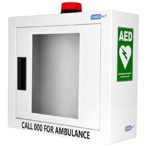 Cardiact Alarmed AED Cabinet with Strobe Light 42 x 38 x 15.5cm
