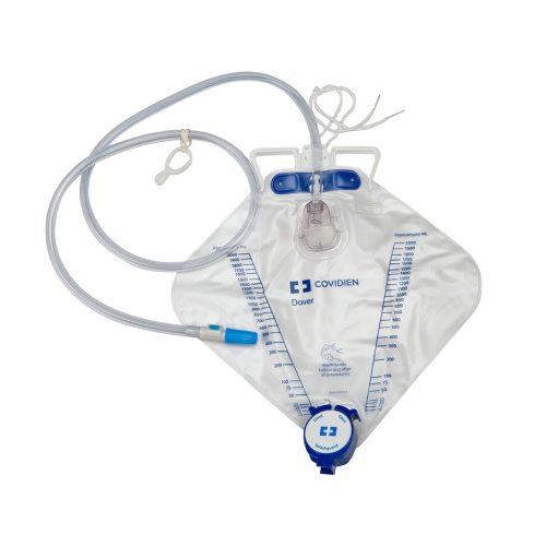 "Dover™ Urine Drainage Bag, Luer-Slip Sampling, Anti-Reflux Device, Drain Port 2000 mL"