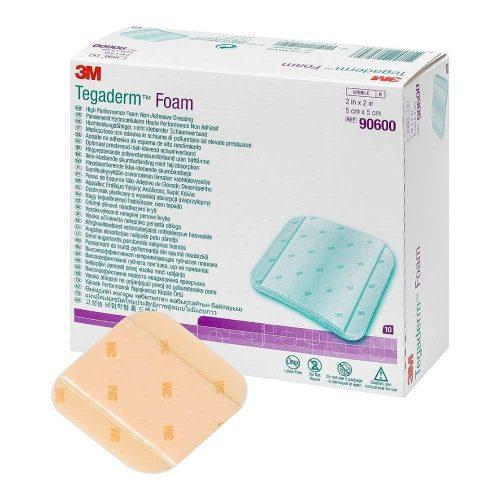 "3M Tegaderm High Performance Foam Non-Adhesive Dressing, 5cm x 5cm"