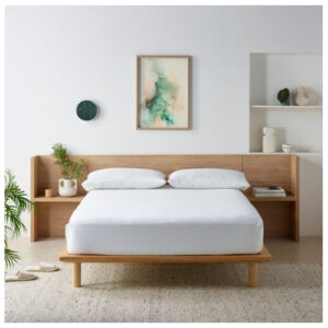 Staydry Waterproof Bamboo Fitted White Color Sheet For King Single Bed Mattress