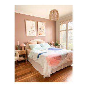 Staydry DuraBreathe Luna Bloom Quilt Cover Set Powder Blue