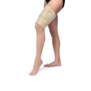 Jobst Farrow Wrap Strong Thigh Short Medium Tan