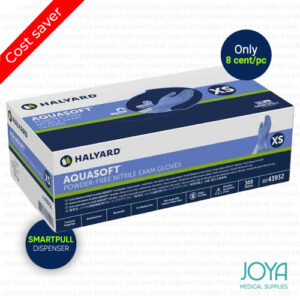Halyard Aquasoft Nitrile Powder-Free X-Small Examination Gloves