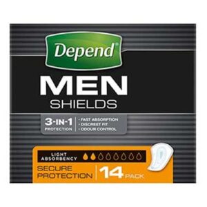 Depend Shields For Men 190 x 130mm