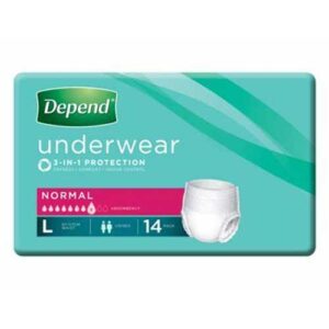 Depend Underwear Normal Unisex 97-127cm Large 850ml