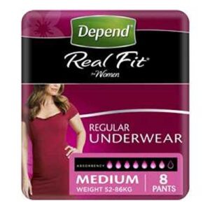 Depend Real Fit Women Underwear Medium 71-102cm 920ml