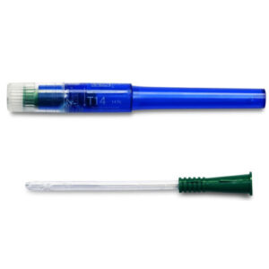 Cure Catheter Twist Pre Lubricated Straight Tip Green Female 14FR 15cm