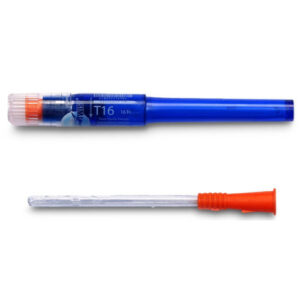 Cure Catheter Twist Pre Lubricated Straight Tip Orange Female 16FR 15cm
