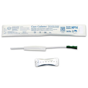Cure Catheter Hydrophilic Straight Tip White Pediatric 12FR 25cm