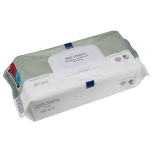 Abena Wet Wipes Z-Fold With Plastic Lid Single Use 20x27cm