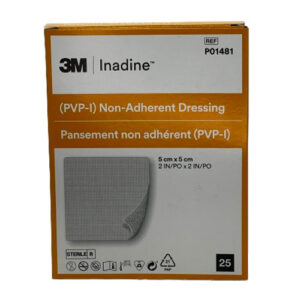 Inadine PVP I Non Adherent Dressing 5 x 5cm
