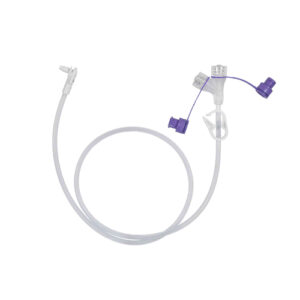 MIC-KEY 60.9cm Low Profile ENFit Extension Set Right Angle Y