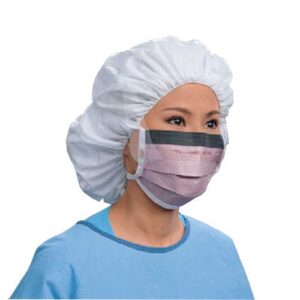 Halyard Fluidshield Level 2 Fog-Free Surgical Mask With Wraparound Splashguard Visor