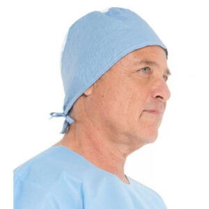 Halyard Surgical Cap 3-Layer Spunbond on Top Blue