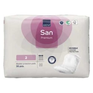 Abena San Premium 2 Single Wrap Bladder Protection Pads With Release Tape Light Purple 350ml