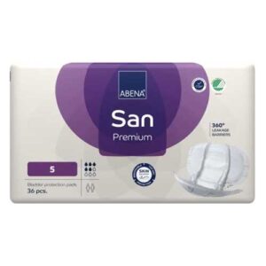 Abena San Premium 5 Single Wrap Bladder Protection Pads Purple 1200ml