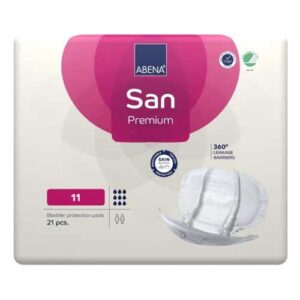 Abena San Premium 11 Single Wrap Bladder Protection Pads Pink 3400ml
